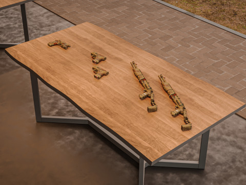 Тир відкритий 3D Модель