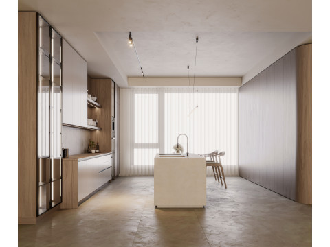 Cucina moderna Modello 3D