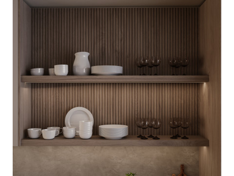 Cucina moderna Modello 3D
