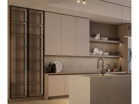 Cucina moderna Modello 3D