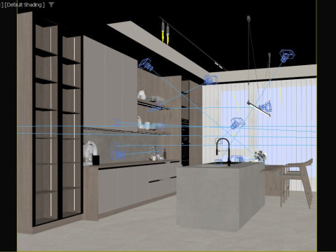 Cucina moderna Modello 3D