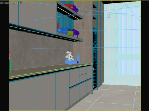 Cucina moderna Modello 3D