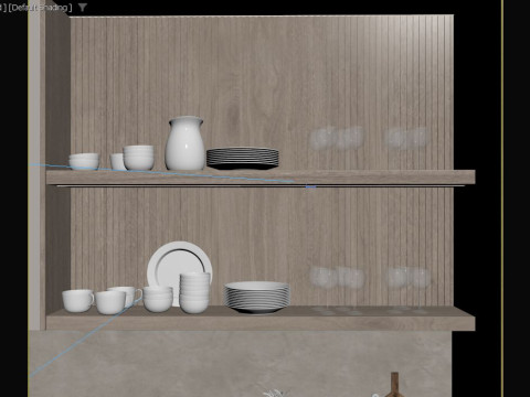 Cucina moderna Modello 3D