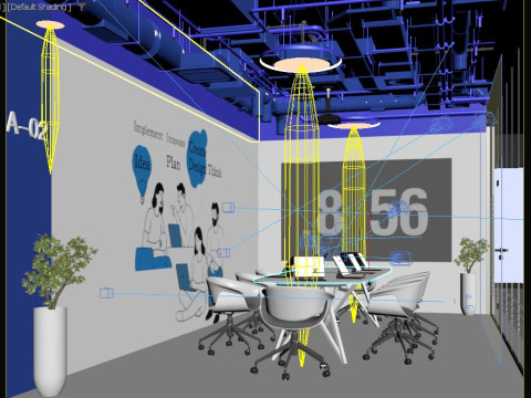オフィスの会議室 3Dモデル