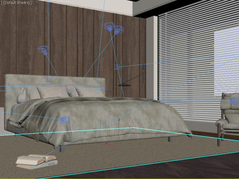 Camera da letto Modello 3D