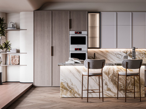 Сучасна кухня 3D Модель