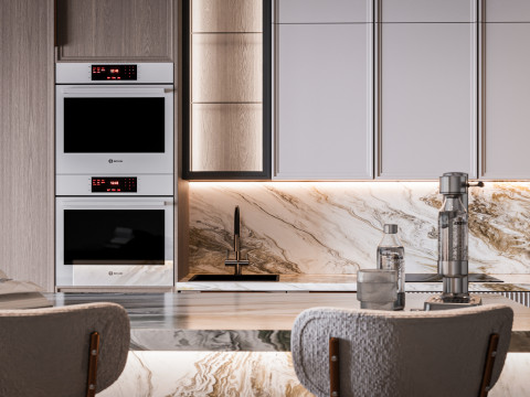 Сучасна кухня 3D Модель