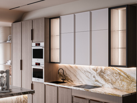 Сучасна кухня 3D Модель