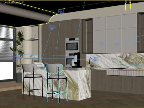 Сучасна кухня 3D Модель