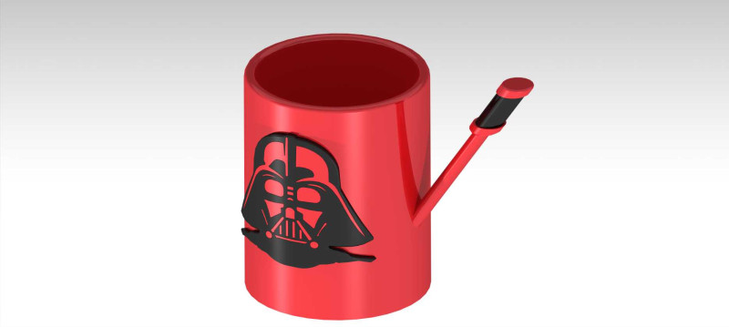 DARTH VADER CUP Model Cetak 3D .c4d .max .obj .3ds .fbx .stl .blend