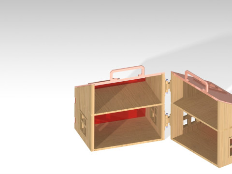PORTABLE DOLLHOUSE 3D 프린트 모델