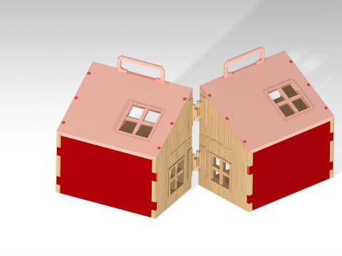 PORTABLE DOLLHOUSE Model Cetak 3D