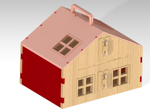 PORTABLE DOLLHOUSE Model Cetak 3D