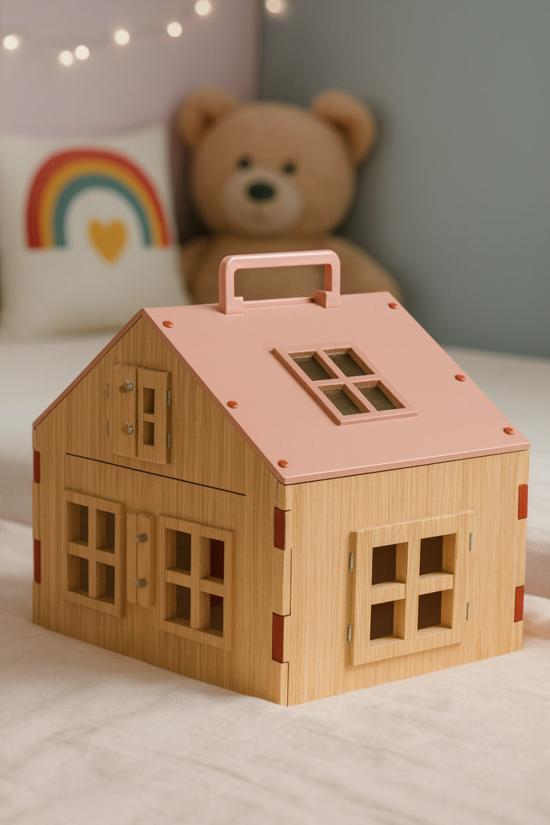 PORTABLE DOLLHOUSE Modello di stampa 3D .c4d .max .obj .3ds .fbx .stl .blend