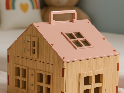 PORTABLE DOLLHOUSE Modello di stampa 3D