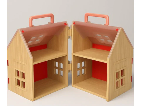 PORTABLE DOLLHOUSE 3D Print Model