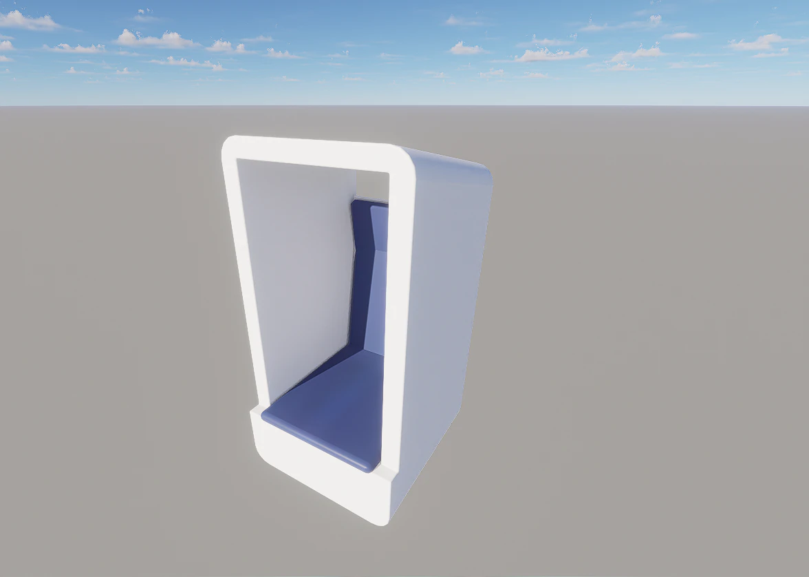 Armchair 3D Model .c4d .max .obj .3ds .fbx .stl .blend 