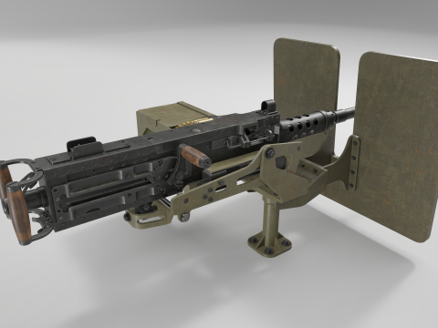 Browning M2 3D Модель