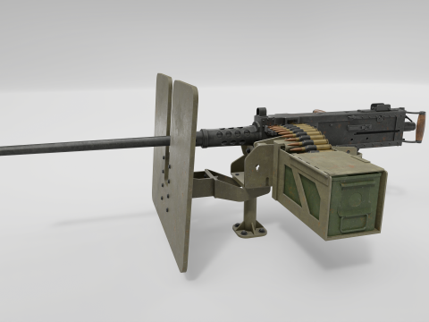 Browning M2 3D मॉडल