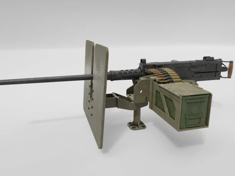 Browning M2 3D Model