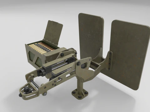 Browning M2 3D Model