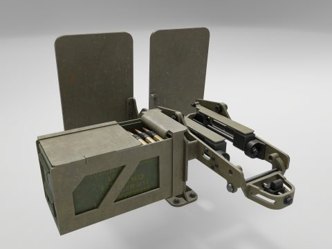 Browning M2 3D मॉडल