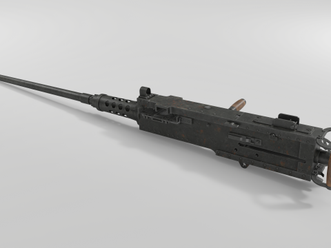 Browning M2 3D मॉडल