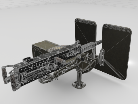 Browning M2 3D मॉडल