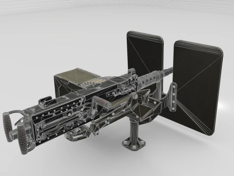 Browning M2 3D Model