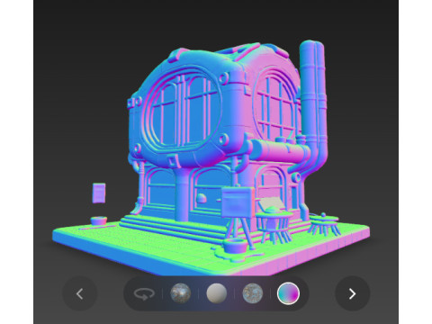 Futuristic hause 3D 模型