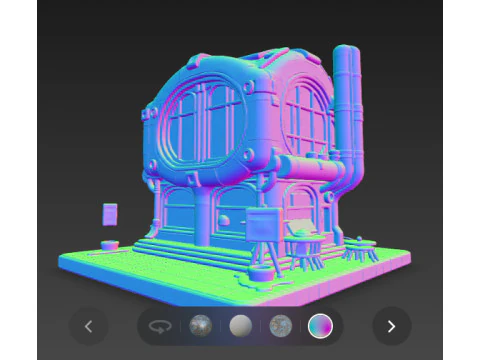 Futuristic hause 3D Model