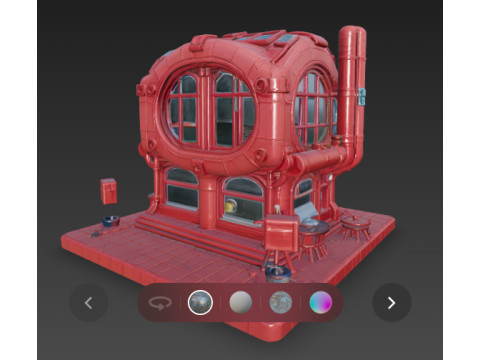 Futuristic hause 3D 模型
