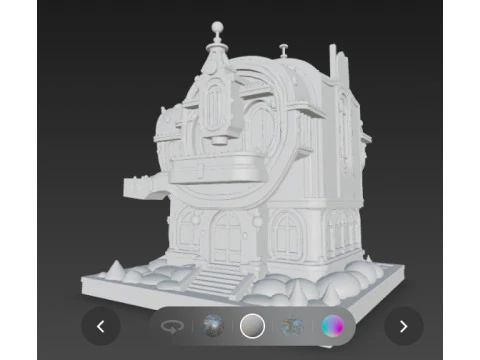 Futuristic hause 3D Model