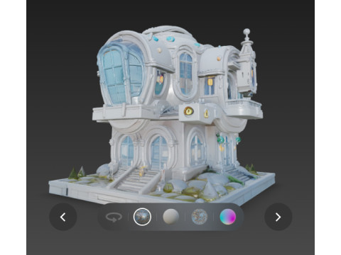 Futuristic hause 3D 模型
