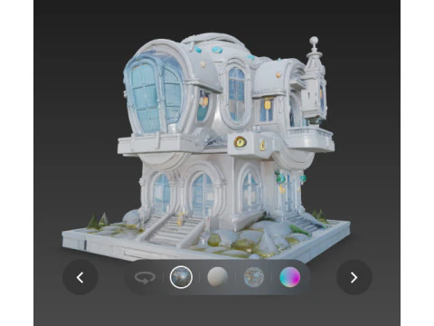 Futuristic hause 3D Model