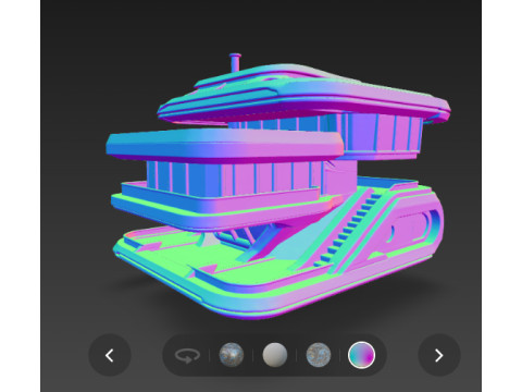 Futuristic hause 3D 模型