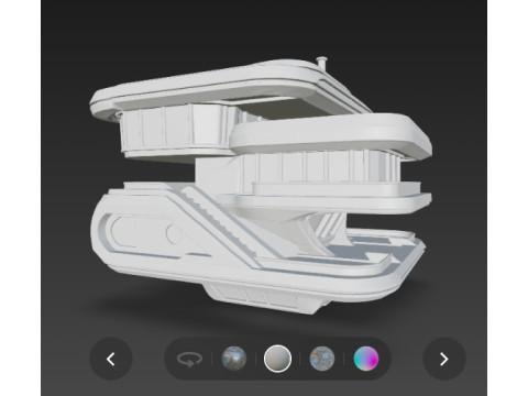 Futuristic hause 3D 模型