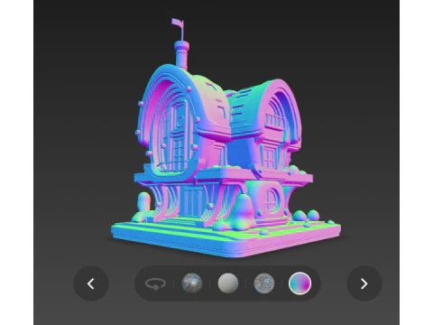 Futuristic hause 3D Model