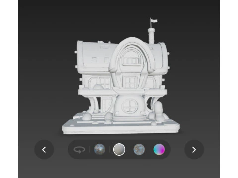 Futuristic hause 3D Model