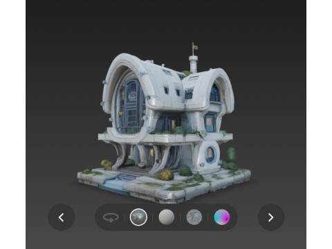 Futuristic hause 3D 模型