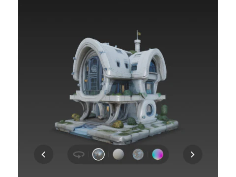 Futuristic hause 3D Model