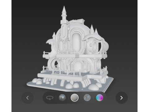 Futuristic hause 3D 模型