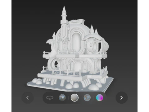 Futuristic hause 3D Model