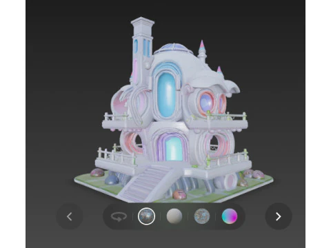 Futuristic hause 3D Model