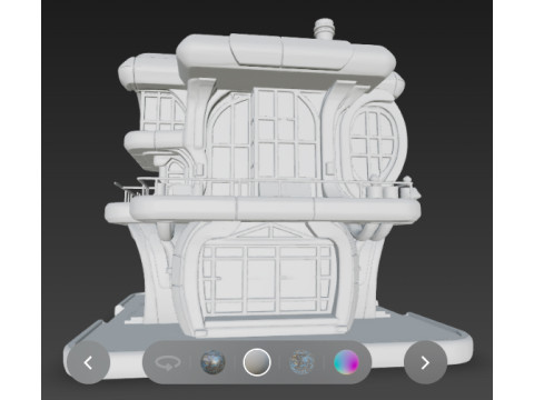Futuristic hause 3D 模型