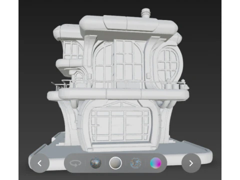 Futuristic hause 3D Model