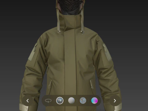 roupas militares táticas Modelo 3D