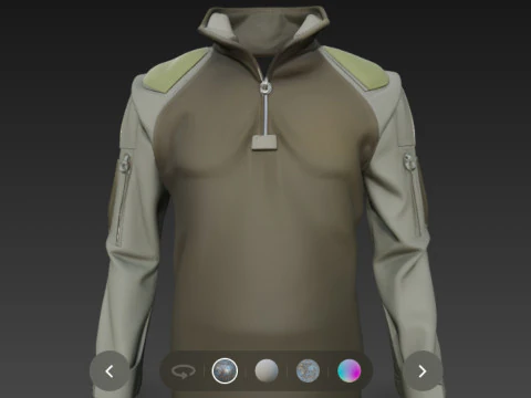 tactical military clothing 3D Model