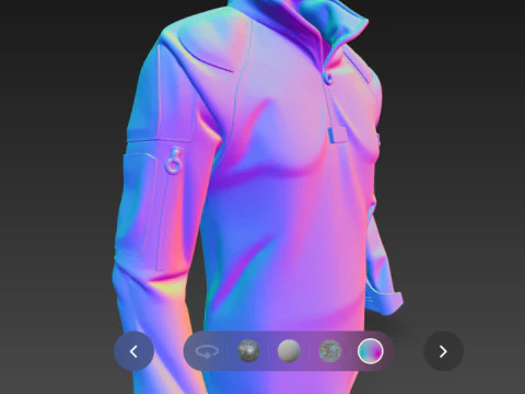 tactical military clothing 3D Model