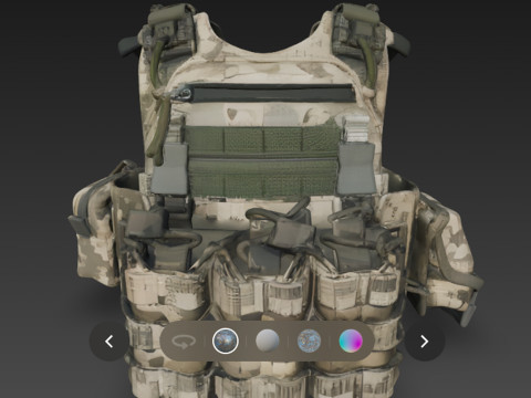 Military armor 3D 모델